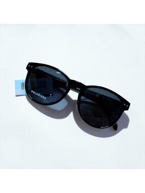 AIRE Karma Polarized Sunglasses Black Round Classic UV400 Unisex Trendy